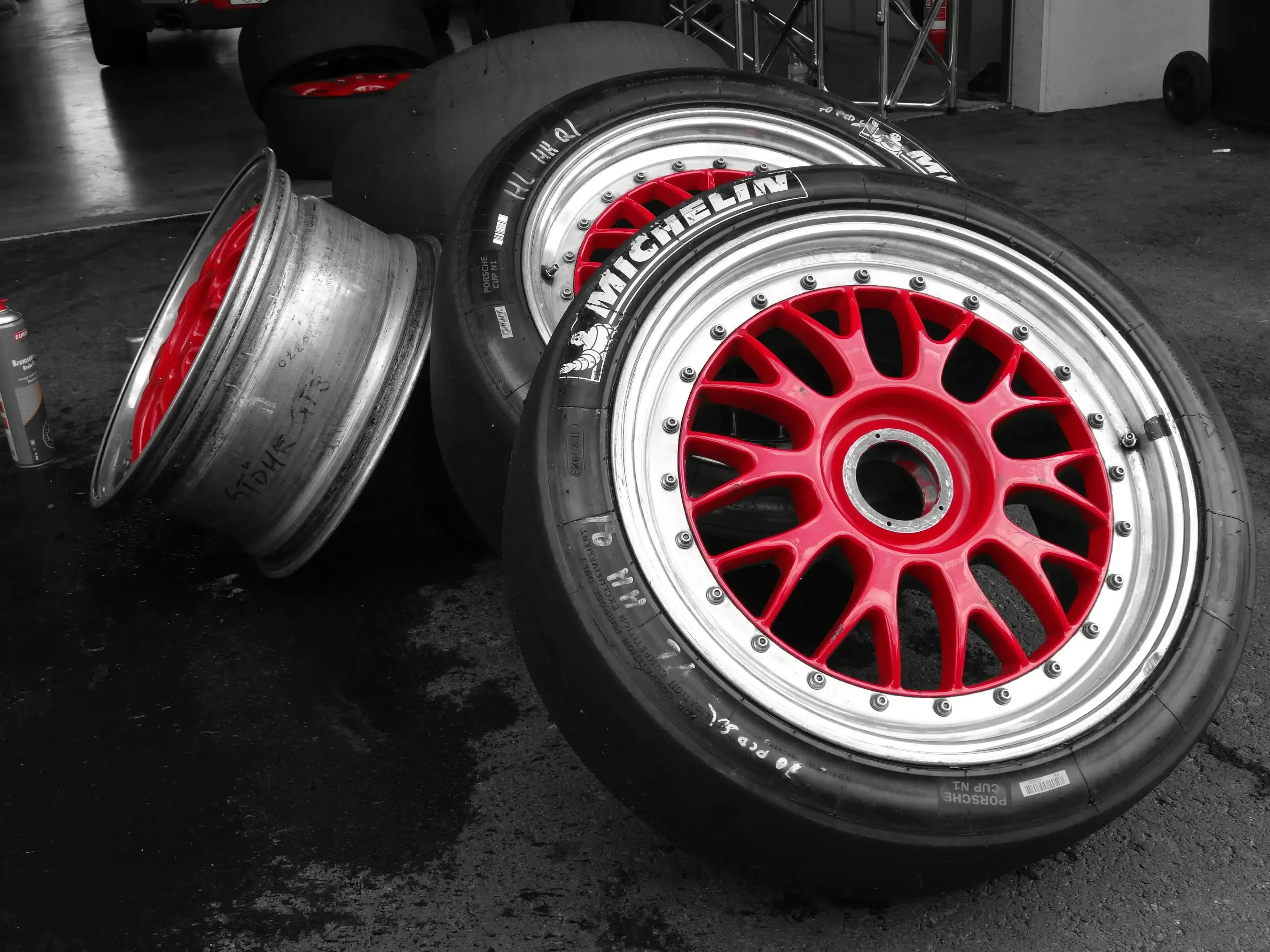 Tires from a Porsche